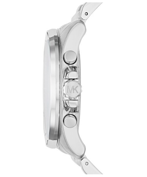 MICHAEL KORS（マイケルコース）の「Women's Michael Michael Kors 'Brecken' Chronograph Silicone Strap Watch, 44Mm（アナログ腕時計・レディース・Black・One Size）」の2枚目の写真