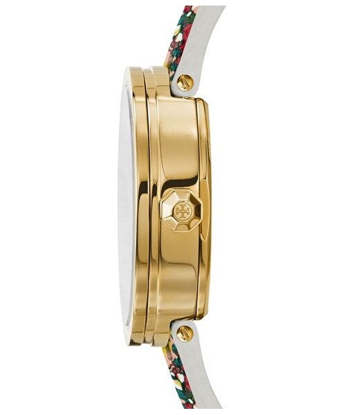TORY BURCH（トリーバーチ）の「Women's Tory Burch 'Reva' Logo Dial Leather Strap Watch, 36Mm（アナログ腕時計・レディース・Black・One Size）」の3枚目の写真
