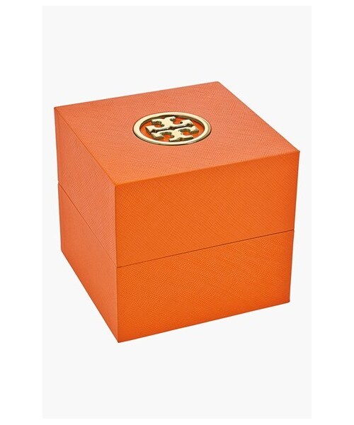 TORY BURCH（トリーバーチ）の「Women's Tory Burch 'Reva' Logo Dial Leather Strap Watch, 36Mm（アナログ腕時計・レディース・Black・One Size）」の4枚目の写真