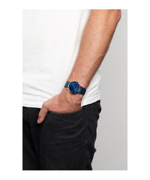 Larsson&Jennings（ラーソンアンドジェニングス）の「Larsson & Jennings Lugano Leather Strap Watch, 38Mm（アナログ腕時計・レディース・Black・One Size）」の2枚目の写真