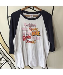 キュウリガン | 【BIG】70s ポップデザイン ラグランTシャツ(Tシャツ/カットソー)