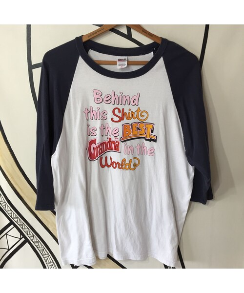 キュウリガン（キュウリガン）の「【BIG】70s ポップデザイン ラグランTシャツ（Tシャツ/カットソー・メンズ・その他）」の2枚目の写真