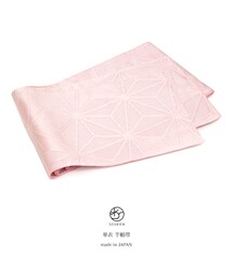-- | 半幅帯　撫子色　ピンク　麻の葉　ブランド　Jouer ete couleur　細帯　半巾帯　小紋　紬　浴衣　着物　日本製(浴衣)