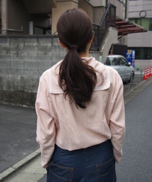 FRAPBOIS（フラボア）の「ポプリン（シャツ/ブラウス・レディース・グレー系その他/ネイビー/ピンク・1/2）」の7枚目の写真