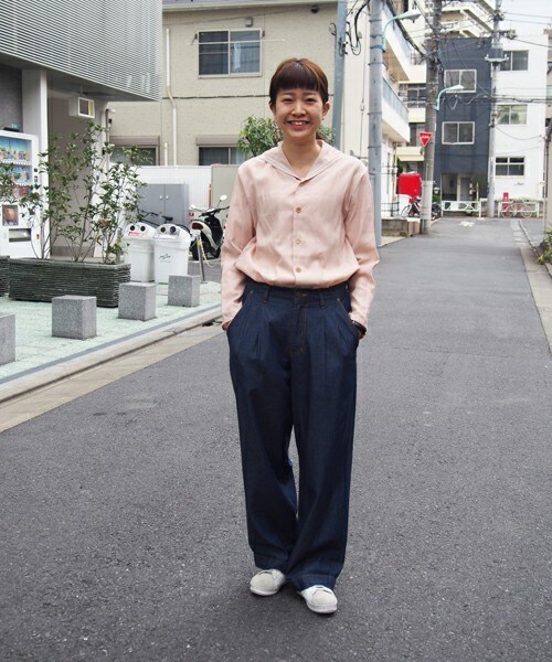 FRAPBOIS（フラボア）の「ポプリン（シャツ/ブラウス・レディース・グレー系その他/ネイビー/ピンク・1/2）」の8枚目の写真