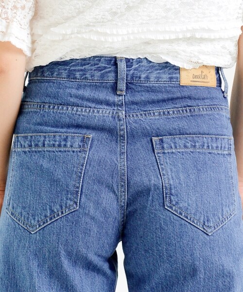 MAJESTIC LEGON(マジェスティックレゴン)の「【amelier】スリットフレアデニムパンツ(パンツ・レディース・ブルー/サックス・S/M)」の10枚目の写真