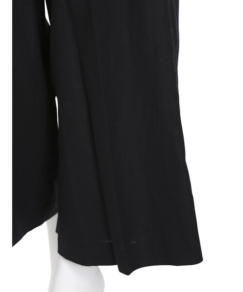 LAGUNAMOON（ラグナムーン）の「リネン simpleタックワイドパンツ（パンツ・レディース・ブラック/ブラウン）」の10枚目の写真