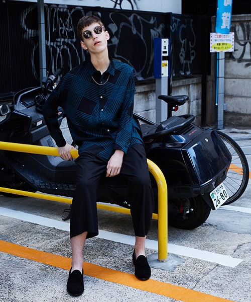 シャリーフ　シャツ　shareef BIAS CHECK L/S SHIRTS SHAREEF（シャリーフ）の「BIAS CHECK L/S SHIRTS（）」 - WEAR