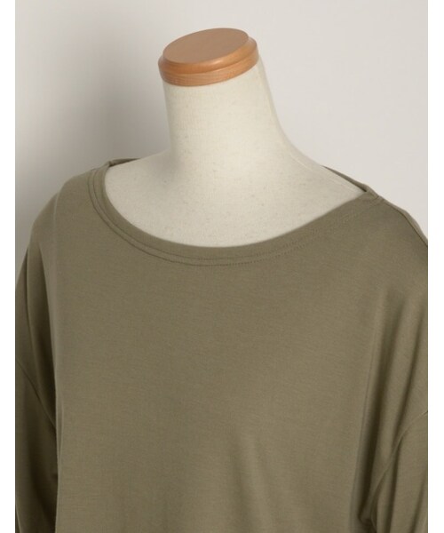 Re:EDIT（リエディ）の「【先行予約受注】[メール便送料無料]オーバーサイズベーシックカットソー[リエディオリジナル][2017春夏新作][2017SS展示会]（トップス・レディース・ブラック/ホワイト/サンドベージュ/ペールピンク/オリーブカーキ/ホワイト×ブラック/ブラック×ホワイト・M/L）」の10枚目の写真