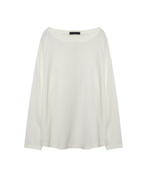 Re:EDIT（リエディ）の「【先行予約受注】[メール便送料無料]オーバーサイズベーシックカットソー[リエディオリジナル][2017春夏新作][2017SS展示会]（トップス・レディース・ブラック/ホワイト/サンドベージュ/ペールピンク/オリーブカーキ/ホワイト×ブラック/ブラック×ホワイト・M/L）」の14枚目の写真