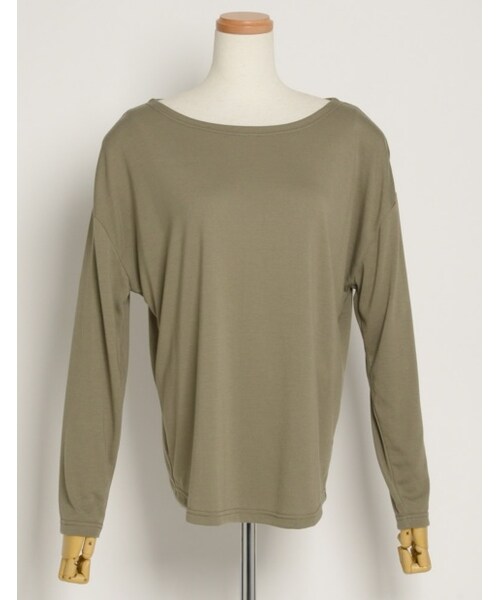 Re:EDIT（リエディ）の「【先行予約受注】[メール便送料無料]オーバーサイズベーシックカットソー[リエディオリジナル][2017春夏新作][2017SS展示会]（トップス・レディース・ブラック/ホワイト/サンドベージュ/ペールピンク/オリーブカーキ/ホワイト×ブラック/ブラック×ホワイト・M/L）」の7枚目の写真