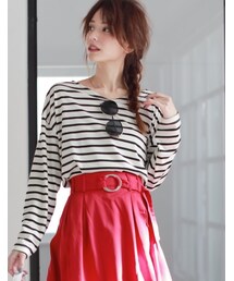 Re:EDIT | 【先行予約受注】[メール便送料無料]オーバーサイズベーシックカットソー[リエディオリジナル][2017春夏新作][2017SS展示会](トップス)