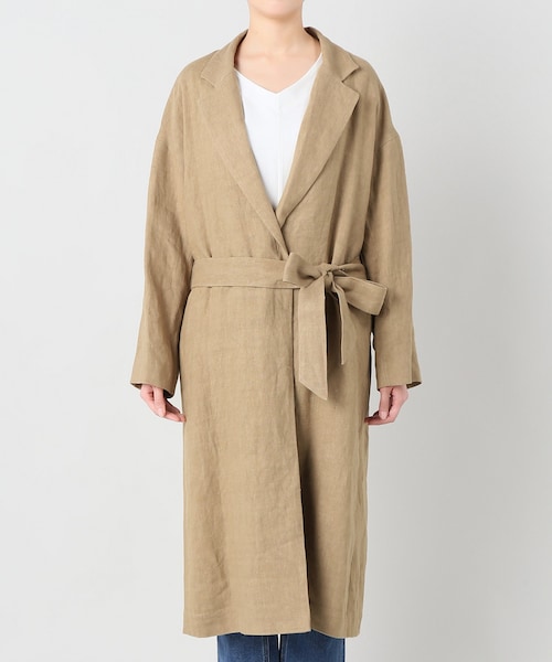 美品 Lisiere L'Appartement リネンコート F ロングコート L'Appartement アパルトモン Lisiere Linen Coat - メルカリ