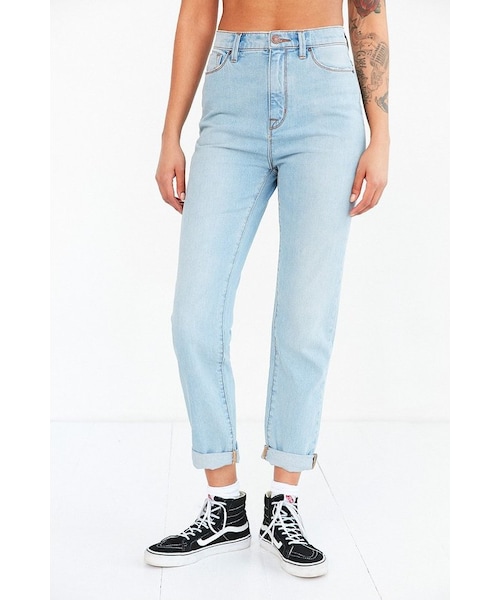 BDG（ビーディージー）の「BDG Mom Jean - Spruce（デニムパンツ・レディース・Blue・24/25/26/27/28/29/30/31/32）」の5枚目の写真