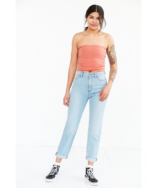 BDG（ビーディージー）の「BDG Mom Jean - Spruce（デニムパンツ・レディース・Blue・24/25/26/27/28/29/30/31/32）」の2枚目の写真