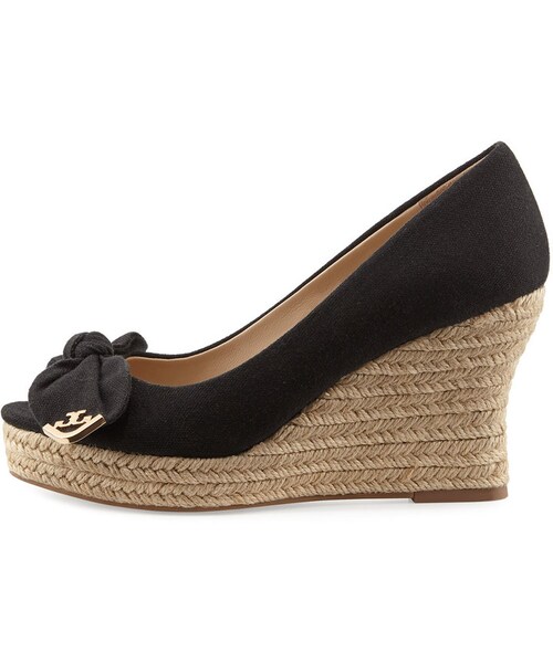 ★Tory Burch★公式からのSALE特価！★Raffia Wedge★サンダル Tory Burch Raffia Wedge Sandals 80mm | Shopbop