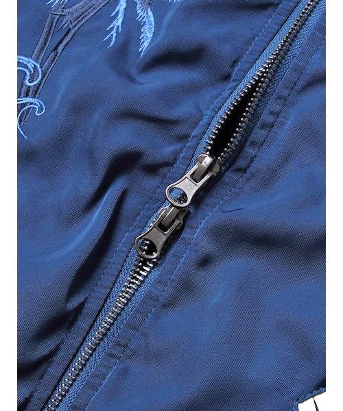 裏メッシュ刺繍スカジャンhawaii JACKROSE（ジャックローズ）の「裏メッシュ刺繍スカジャン(hawaii/NY