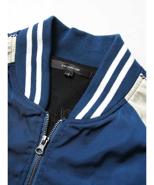 裏メッシュ刺繍スカジャンhawaii JACKROSE（ジャックローズ）の「裏メッシュ刺繍スカジャン(hawaii/NY