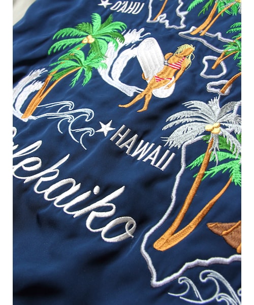 JACKROSE（ジャックローズ）の「裏メッシュ刺繍スカジャン(hawaii/NY