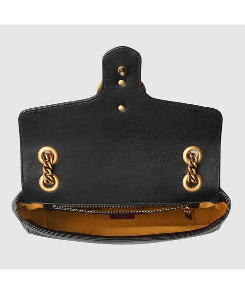 GUCCI（グッチ）の「GG Marmont matelassé shoulder bag（ショルダーバッグ・レディース・black leather）」の5枚目の写真