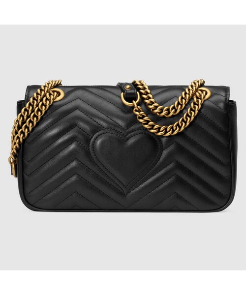 GUCCI（グッチ）の「GG Marmont matelassé shoulder bag（ショルダーバッグ・レディース・black leather）」の3枚目の写真