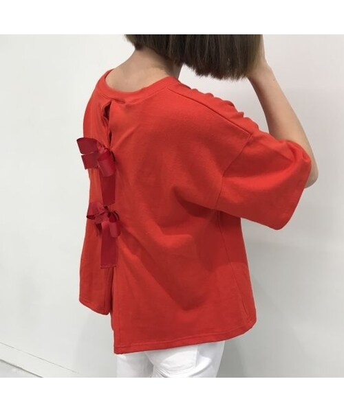 copine（コピン）の「★再入荷★大人可愛いバッグリボンTシャツ・スウェット(3color)【クリックポスト送料無料】（Tシャツ/カットソー・レディース・その他）」の3枚目の写真
