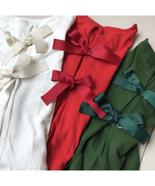 copine（コピン）の「★再入荷★大人可愛いバッグリボンTシャツ・スウェット(3color)【クリックポスト送料無料】（Tシャツ/カットソー・レディース・その他）」の16枚目の写真