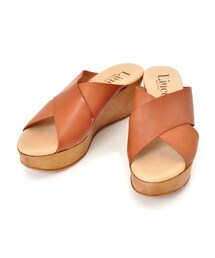 flower | Lince leather sandal～ﾘﾝｾﾚｻﾞｰｻﾝﾀﾞﾙ(サンダル)
