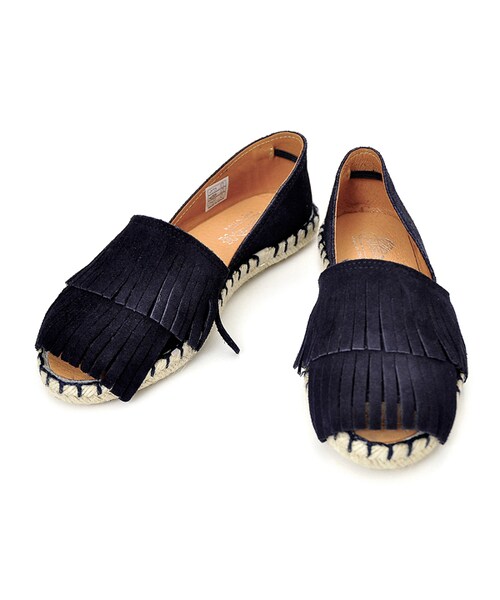 flower（フラワー）の「fringe espadrille～ﾌﾘﾝｼﾞｴｽﾊﾟﾄﾞﾘｰﾕ（サンダル・レディース・beige/navy・23.0ｃｍ　23.5ｃｍ　24.0ｃｍ）」の2枚目の写真