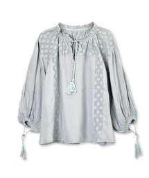 flower | sheer cotton lace blouse～ｼｨｱｺｯﾄﾝﾚｰｽﾌﾞﾗｳｽ(シャツ/ブラウス)