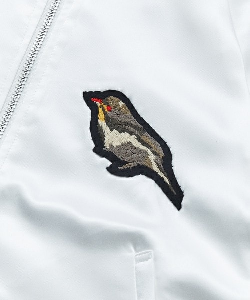 603（ロクマルサン）の「603 刺繍ワッペンサテンブルゾン（ブルゾン 