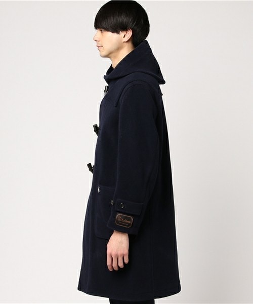 Orcival オーシバル　ダッフルコート　36 ネイビー ORCIVAL (オーシバル) COLLARLESS DUFFEL COAT / カラーレス