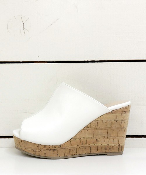 archives（アルシーヴ）の「コルクウェッジサンダル（サンダル・レディース・オフホワイト/ブラック・MEDIUM/LARGE）」の5枚目の写真