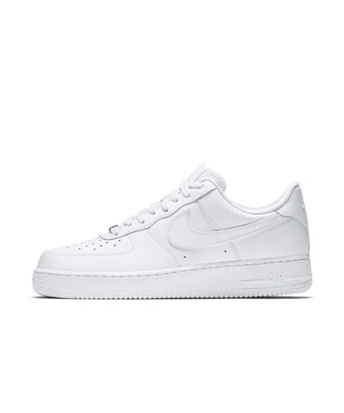 NIKE(ナイキ)の「ナイキ エア フォース 1 LOW メンズシューズ(シューズ > ナイキスポーツウェア・メンズ・ホワイト/ホワイト・6/6.5/7/7.5/8/8.5/9/9.5/10/10.5/11/11.5/12/12.5/13/14)」の1枚目の写真
