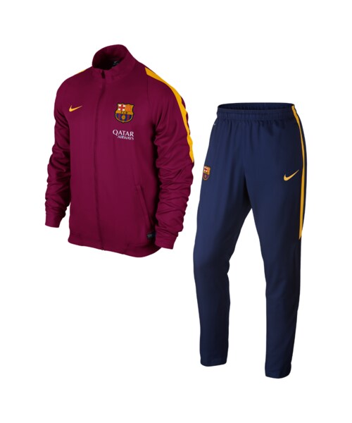 Nike ナイキ の Fc バルセロナ レボリューション サイドライン ウーブン メンズ サッカーウォームアップ トップス Wear