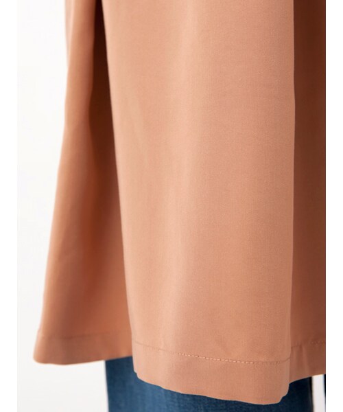 w closet（ダブルクローゼット）の「ボリューム袖ライトコート（ジャケット/アウター・レディース・Lベージュ/オレンジベージュ・FREE）」の12枚目の写真