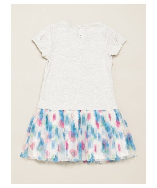 HAKKA KIDS（ハッカキッズ）の「ハートモチーフ 半袖ワンピ-ス（ワンピース/ドレス・レディース・ライトグレ-・100/110/120）」の2枚目の写真