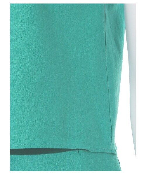 Mila Owen(ミラオーウェン)の「ノースリーブセットアップブラウス(ブラウス・レディース・BEG/GRN/NVY・F)」の10枚目の写真