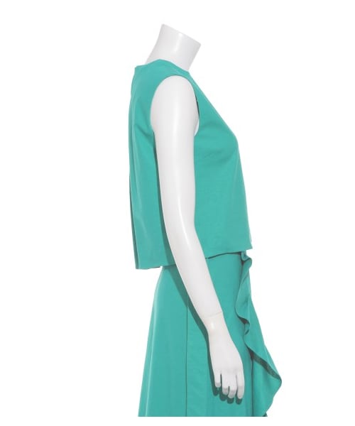 Mila Owen(ミラオーウェン)の「ノースリーブセットアップブラウス(ブラウス・レディース・BEG/GRN/NVY・F)」の7枚目の写真