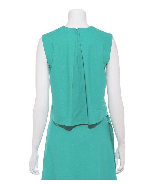 Mila Owen(ミラオーウェン)の「ノースリーブセットアップブラウス(ブラウス・レディース・BEG/GRN/NVY・F)」の6枚目の写真