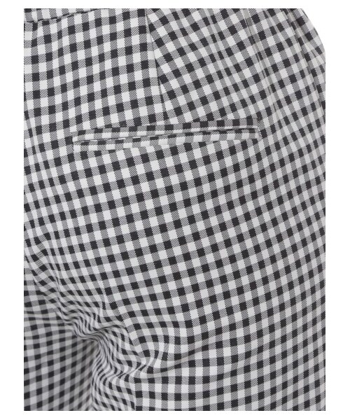 Mila Owen（ミラオーウェン）の「ギンガムチェックテーパードパンツ（ストレートパンツ・レディース・RED/BLK・0/1）」の8枚目の写真