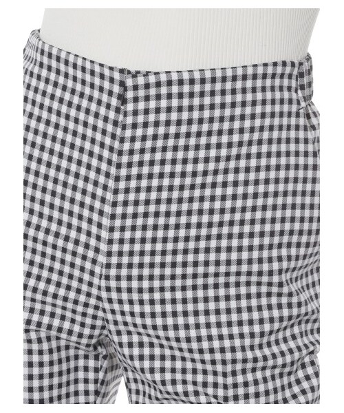 Mila Owen（ミラオーウェン）の「ギンガムチェックテーパードパンツ（ストレートパンツ・レディース・RED/BLK・0/1）」の7枚目の写真