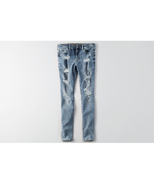 American Eagle(アメリカンイーグル)の「AEO 360エクストリームフレックススーパースキニージーンズ(デニムパンツ・メンズ・デストロイライトウォッシュ・26/28/28/28/28/30/28/32/29/30/29/32/30/30/30/32/30/34/31/30/31/32/32/30/32/32/32/34/33/30/33/32/34/30/34/32/34/34/36/30/36/32/36/34)」の1枚目の写真