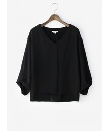 PLST（プラステ）の「【先行販売】ジョーゼットバルーンVネック