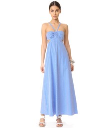 tibi | Tibi Gingham Ruched Halter Dress(ワンピース)