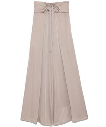 emmi | emmi サテンタックワイドパンツ(その他パンツ)