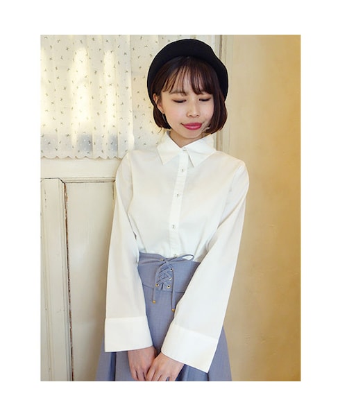 F i.n.t（フィント）の「ワイドスリーブシャツ/F i.n.t（シャツ/ブラウス・レディース・その他）」の2枚目の写真