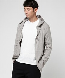 LeTroyes グレー フルジップ パーカー M Letroyes（ルトロワ）の「Letroyes ジップアップパーカー