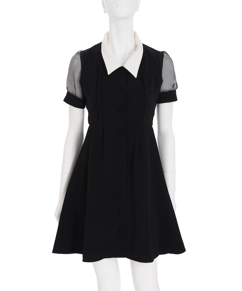 EATME（イートミー）の「シースルースリーブ開襟ワンピース（）」 - WEAR 