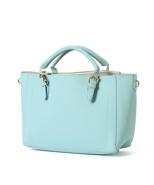 Andemiu（アンデミュウ）の「ベルトハンドル２ＷＡＹトート（バッグ・ホワイト/ブラック/ベージュ/イエロー/ブルー）」の4枚目の写真